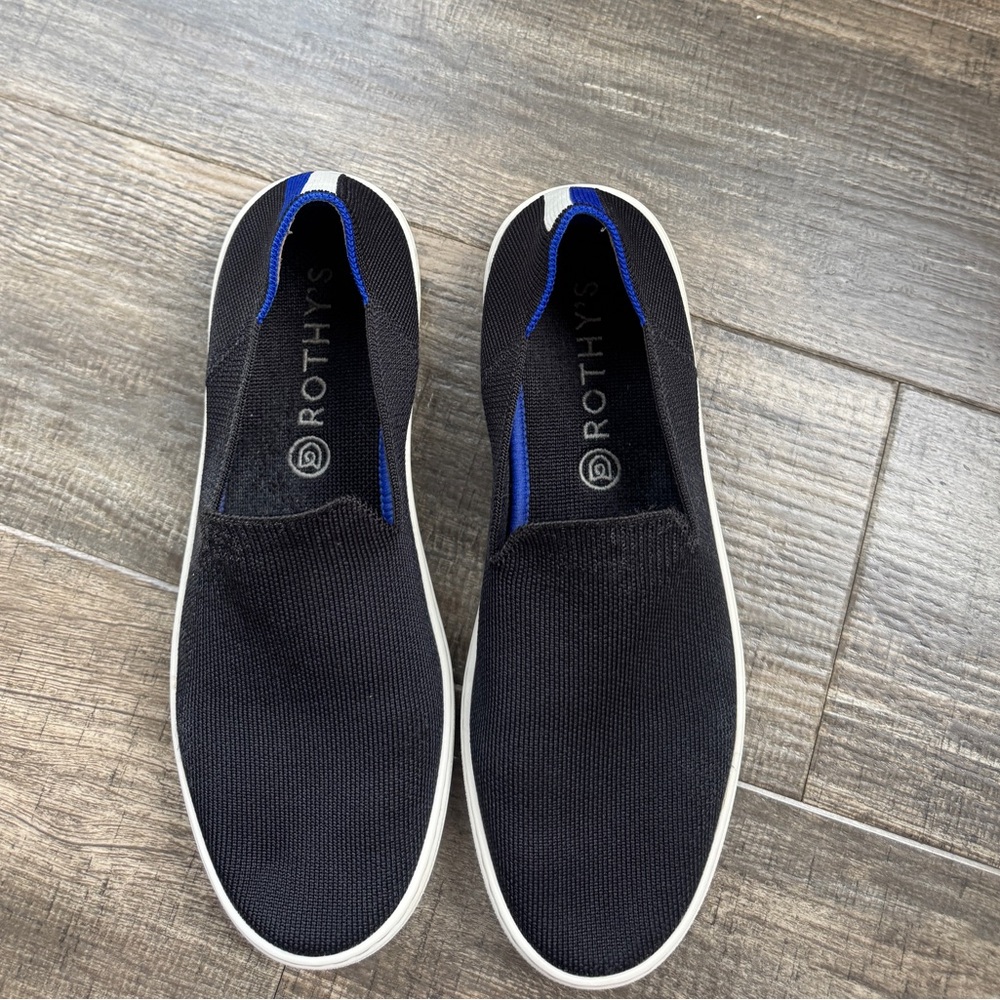 Rothy's black Women's The Original Slip-On Sneaker 7.5 - Picture 3 of 5